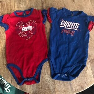 NY Giants onesies